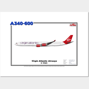 Airbus A340-600 - Virgin Atlantic Airways (Art Print) Posters and Art